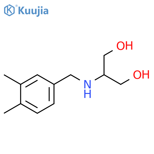 2-{(3,4-dimethylphenyl)methylamino}propane-1,3-diol structure