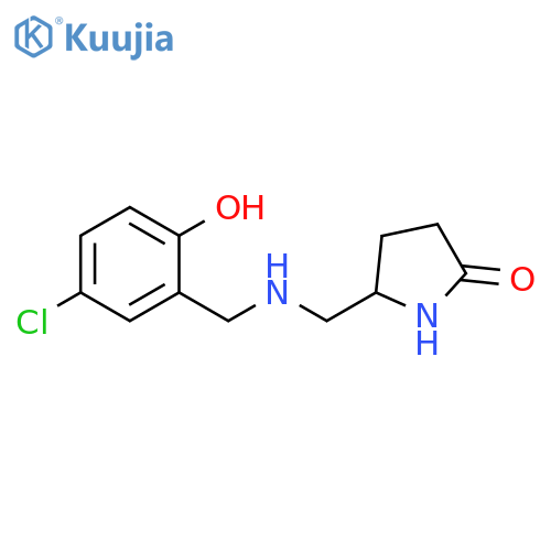2-Pyrrolidinone, 5-[[[(5-chloro-2-hydroxyphenyl)methyl]amino]methyl]- structure