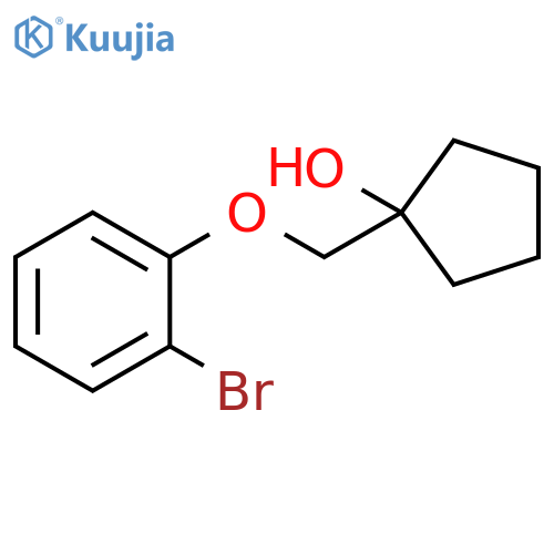 1-(2-Bromophenoxy)methylcyclopentan-1-ol structure