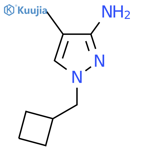 1-(Cyclobutylmethyl)-4-methyl-1h-pyrazol-3-amine structure