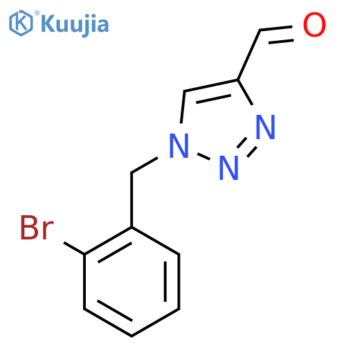 1-[(2-Bromophenyl)methyl]-1H-1,2,3-triazole-4-carbaldehyde structure