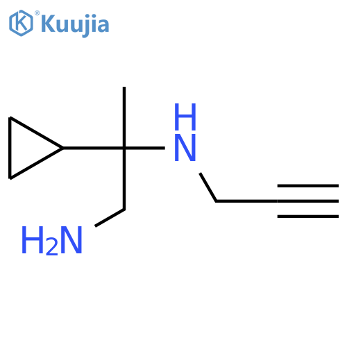 (1-Amino-2-cyclopropylpropan-2-yl)(prop-2-yn-1-yl)amine structure