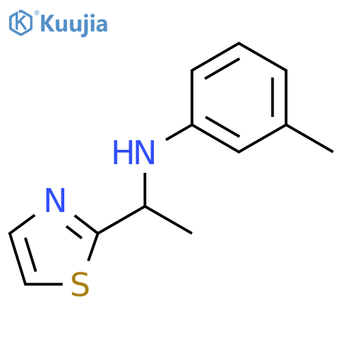 3-methyl-N-1-(1,3-thiazol-2-yl)ethylaniline structure