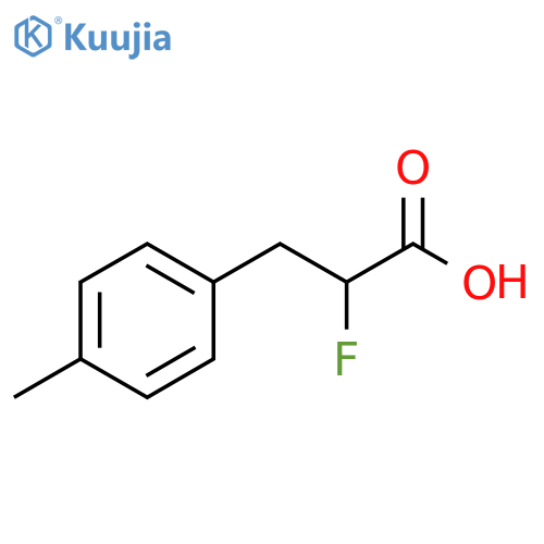 Benzenepropanoic acid, α-fluoro-4-methyl- structure