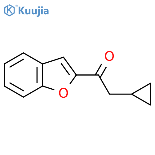 1-(1-Benzofuran-2-yl)-2-cyclopropylethan-1-one structure