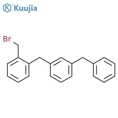 Benzene, 1-[[2-(bromomethyl)phenyl]methyl]-3-(phenylmethyl)- structure