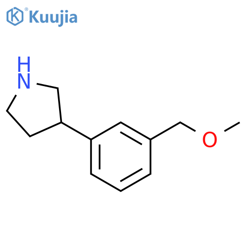 3-3-(methoxymethyl)phenylpyrrolidine structure