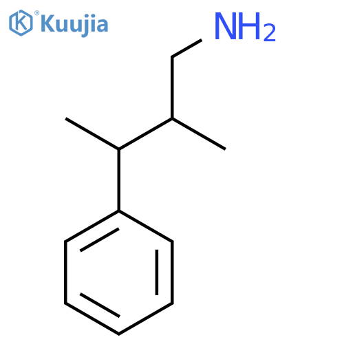 2-methyl-3-phenylbutan-1-amine structure