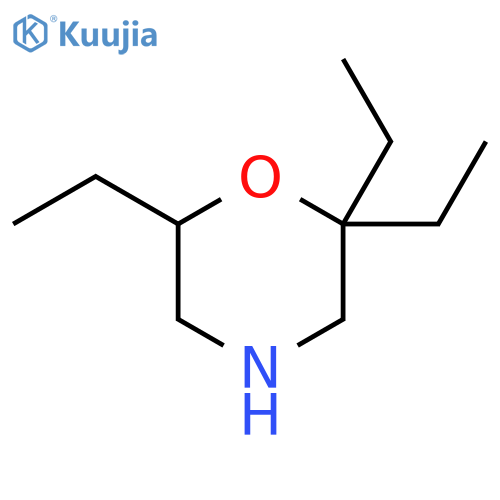 Morpholine, 2,2,6-triethyl- structure