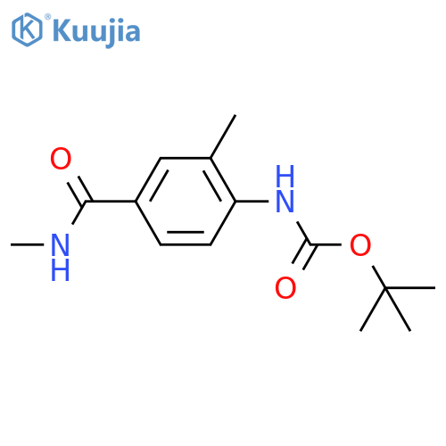 (2-Methyl-4-methylcarbamoyl-phenyl)-carbamic acid tert-butyl ester structure