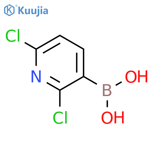 (2,6-dichloropyridin-3-yl)boronic acid structure