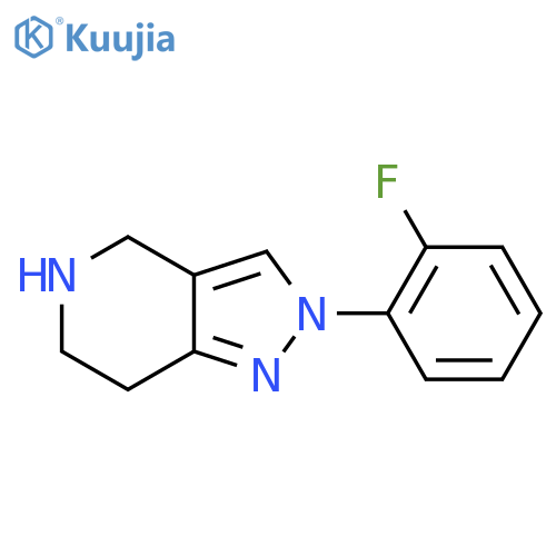 2-(2-Fluorophenyl)-4,5,6,7-tetrahydro-2H-pyrazolo[4,3-c]pyridine structure