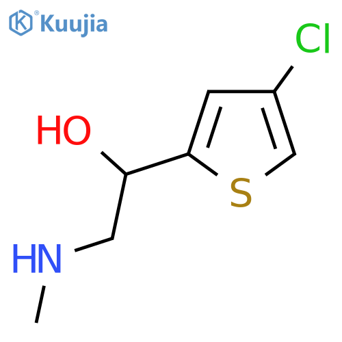 1-(4-chlorothiophen-2-yl)-2-(methylamino)ethan-1-ol structure