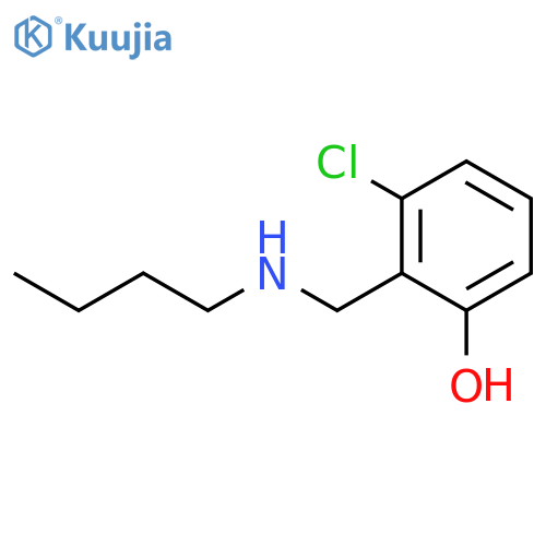2-(butylamino)methyl-3-chlorophenol structure