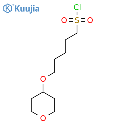 5-(oxan-4-yloxy)pentane-1-sulfonyl chloride structure