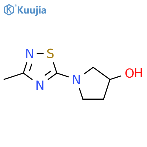1-(3-methyl-1,2,4-thiadiazol-5-yl)pyrrolidin-3-ol structure