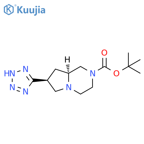 tert-butyl (7S,8aS)-7-(1H-1,2,3,4-tetrazol-5-yl)-octahydropyrrolo[1,2-a]pyrazine-2-carboxylate structure