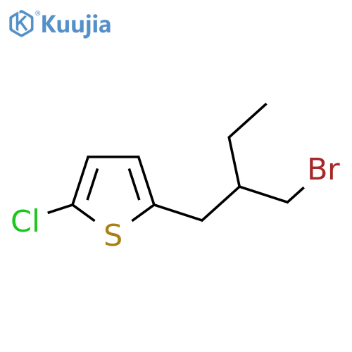 2-[2-(Bromomethyl)butyl]-5-chlorothiophene structure