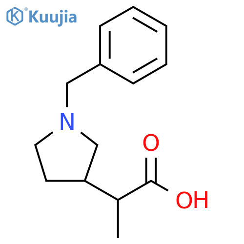 3-Pyrrolidineacetic acid, α-methyl-1-(phenylmethyl)- structure