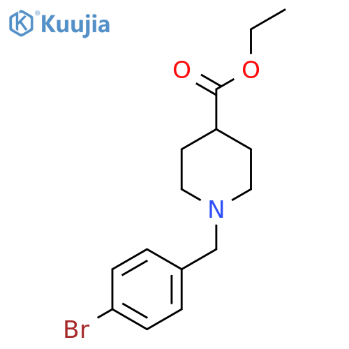 Ethyl 1-(4-bromobenzyl)piperidine-4-carboxylate structure