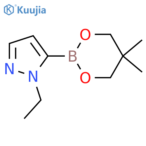 5-(5,5-dimethyl-1,3,2-dioxaborinan-2-yl)-1-ethyl-1H-pyrazole structure