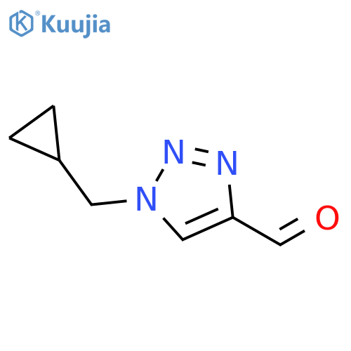 1-(cyclopropylmethyl)-1H-1,2,3-triazole-4-carbaldehyde structure