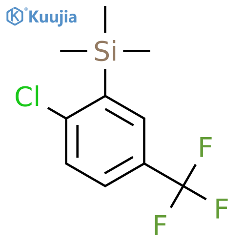 Silane, [2-chloro-5-(trifluoromethyl)phenyl]trimethyl- structure