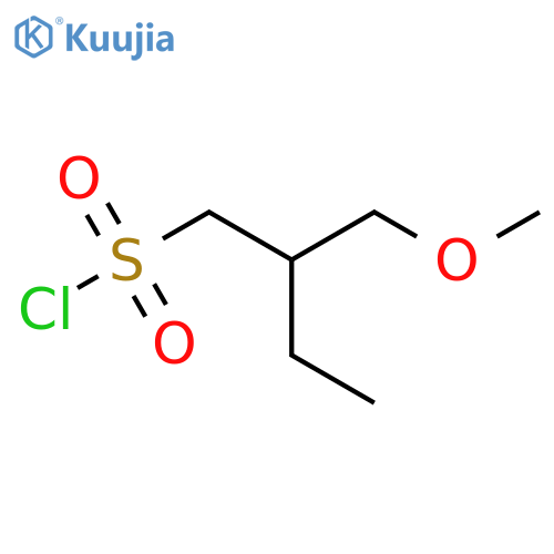 2-(methoxymethyl)butane-1-sulfonyl chloride structure