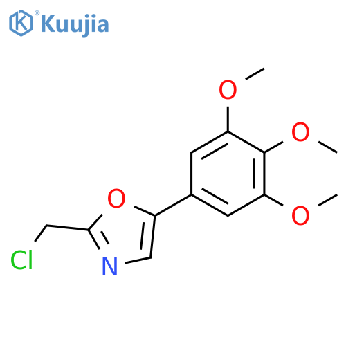 2-(chloromethyl)-5-(3,4,5-trimethoxyphenyl)oxazole structure