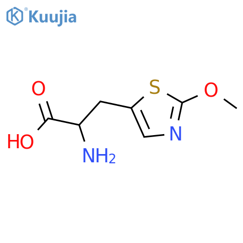 2-amino-3-(2-methoxy-1,3-thiazol-5-yl)propanoic acid structure