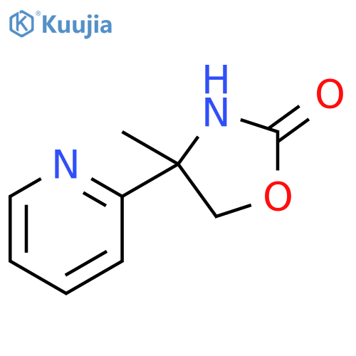 2-Oxazolidinone, 4-methyl-4-(2-pyridinyl)- structure