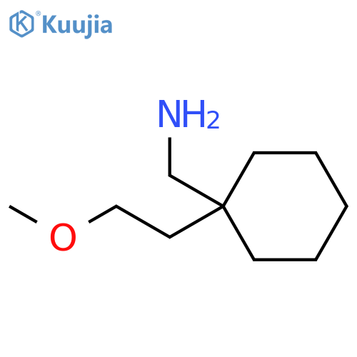 1-[1-(2-methoxyethyl)cyclohexyl]methanamine structure