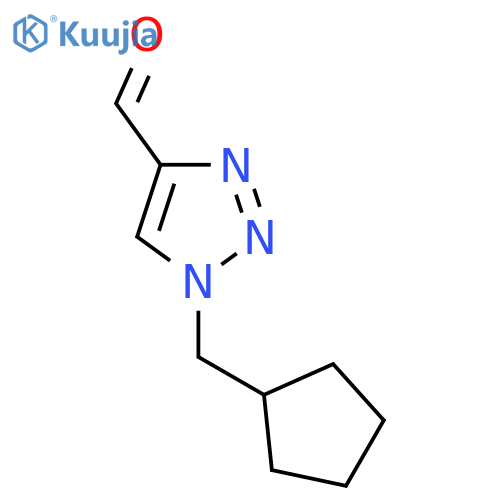 1-(cyclopentylmethyl)-1H-1,2,3-triazole-4-carbaldehyde structure