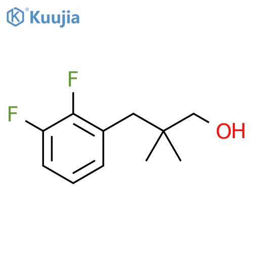 3-(2,3-difluorophenyl)-2,2-dimethylpropan-1-ol structure