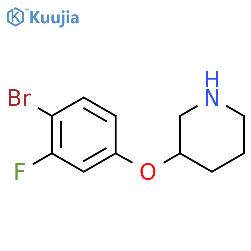 3-(4-bromo-3-fluorophenoxy)piperidine structure