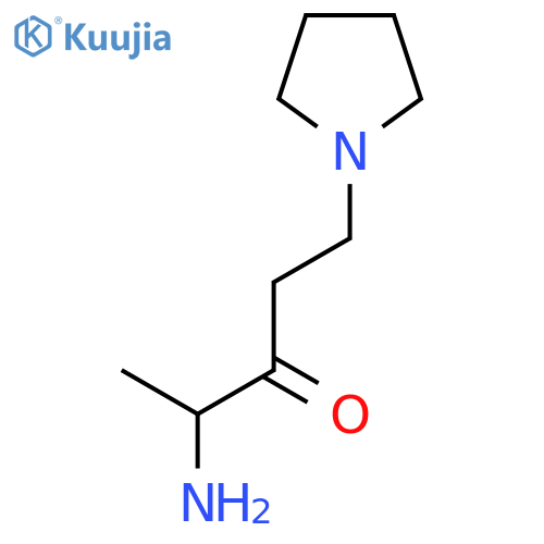4-amino-1-(pyrrolidin-1-yl)pentan-3-one structure