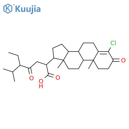 4-Chloro-3,23-dioxostigmast-4-en-21-oic acid; 24ξ-form structure