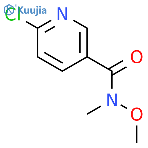 6-Chloro-N-methoxy-N-methylnicotinamide structure