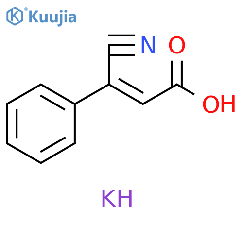 Potassium 3-cyano-3-phenylacrylate structure