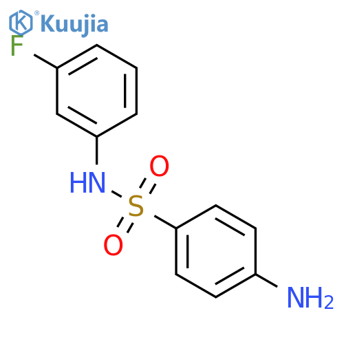 4-Amino-N-(3-fluorophenyl)benzenesulphonamide structure