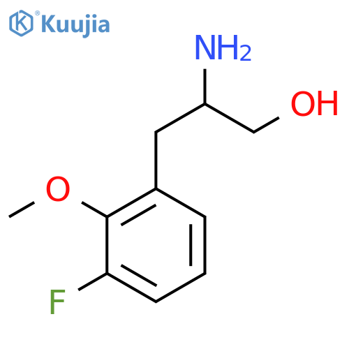 2-Amino-3-(3-fluoro-2-methoxyphenyl)propan-1-ol structure
