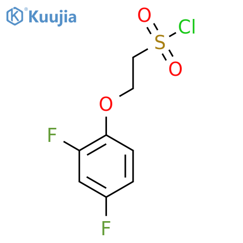 2-(2,4-difluorophenoxy)ethane-1-sulfonyl chloride structure
