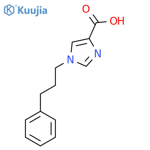 1-(3-Phenylpropyl)-1H-imidazole-4-carboxylic acid structure