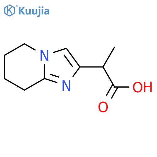 2-{5H,6H,7H,8H-imidazo1,2-apyridin-2-yl}propanoic acid structure