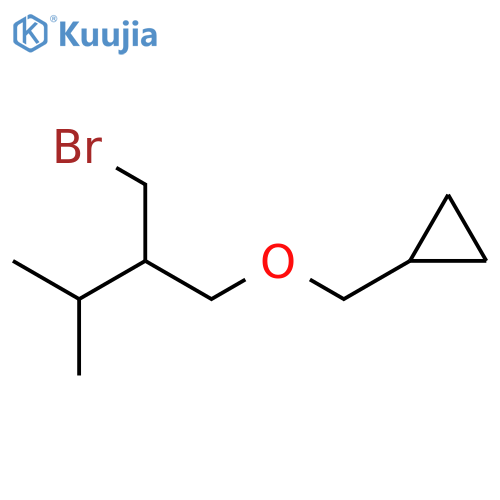 Cyclopropane, [[2-(bromomethyl)-3-methylbutoxy]methyl]- structure