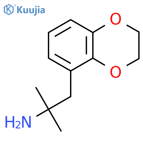 1-(2,3-dihydro-1,4-benzodioxin-5-yl)-2-methylpropan-2-amine structure
