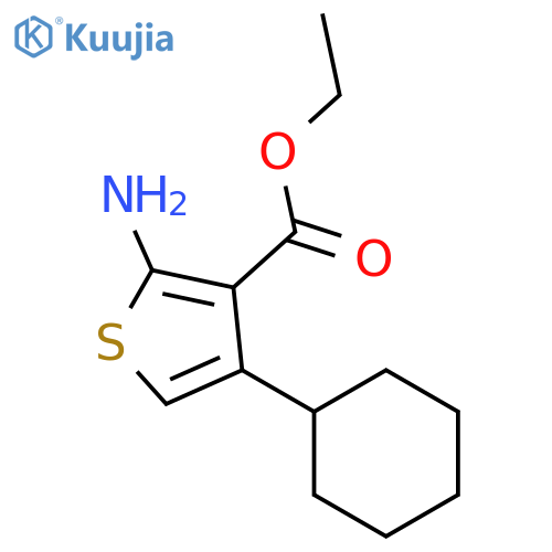 ethyl 2-amino-4-cyclohexylthiophene-3-carboxylate structure
