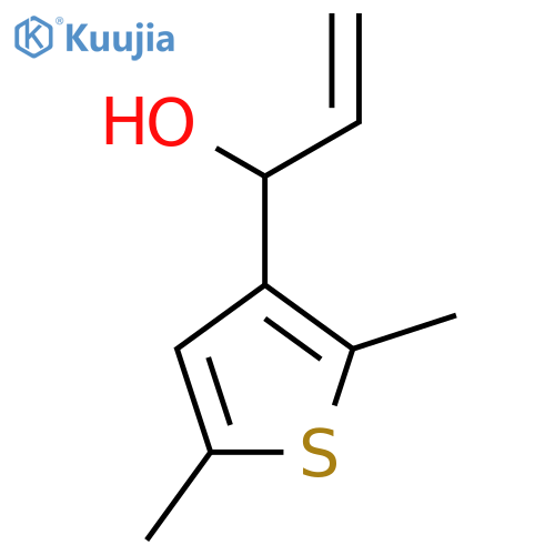1-(2,5-dimethylthiophen-3-yl)prop-2-en-1-ol structure