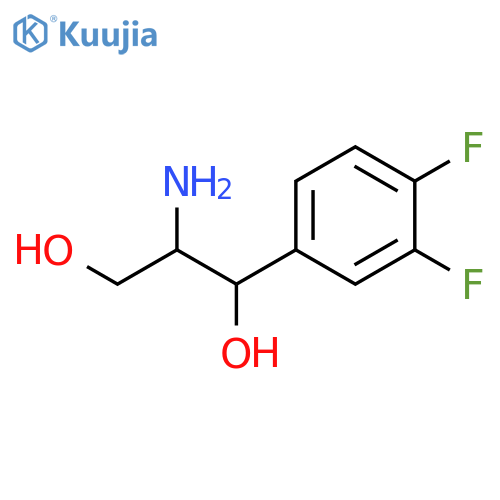 2-amino-1-(3,4-difluorophenyl)propane-1,3-diol structure