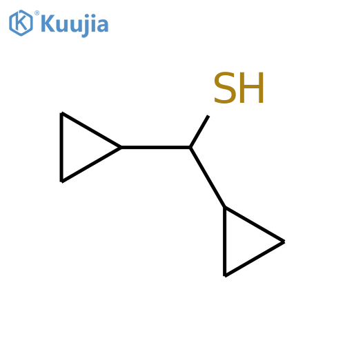 Dicyclopropylmethanethiol structure